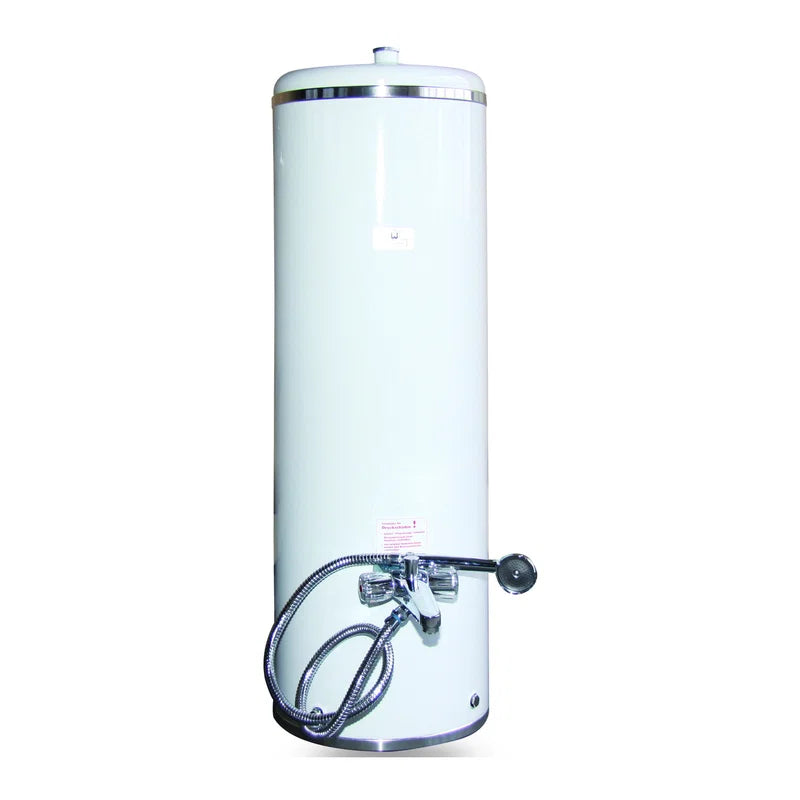 Wittigsthal Calentador de agua sin presión de 100 l, blanco – con grifería