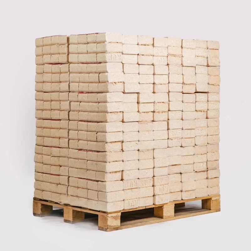 Briquetas de madera 100 % de coníferas – Palé de 960 kg