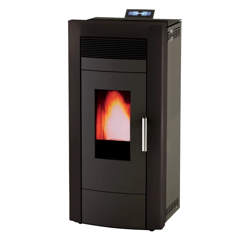 Estufa de pellets hidro Baracuda Commo Plus + Kit de conexión de salida trasera · 21 kW