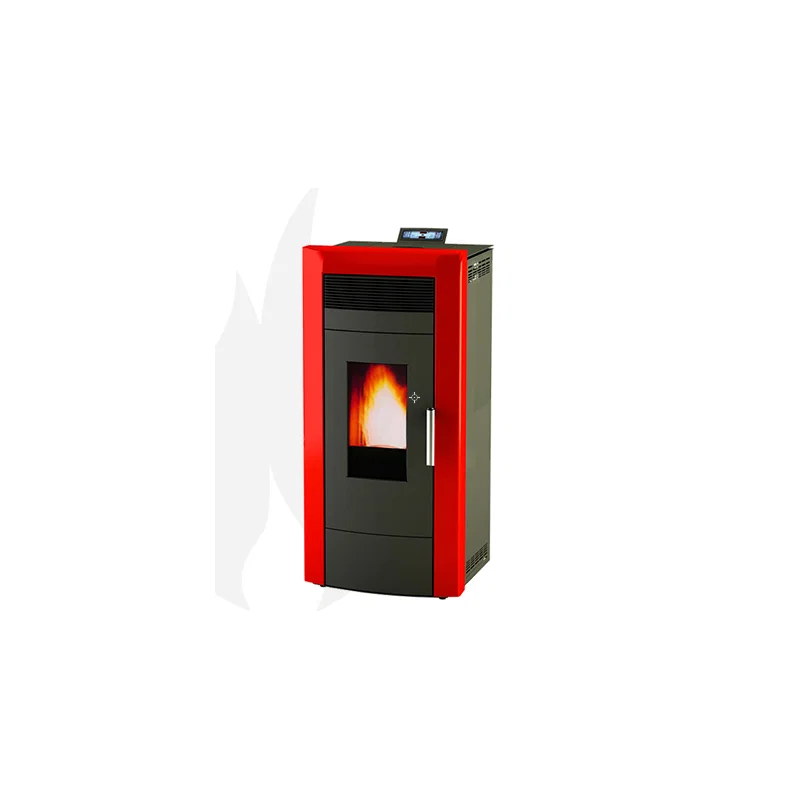 Estufa de pellets hidro Baracuda Commo Plus + Kit de conexión de salida trasera · 21 kW