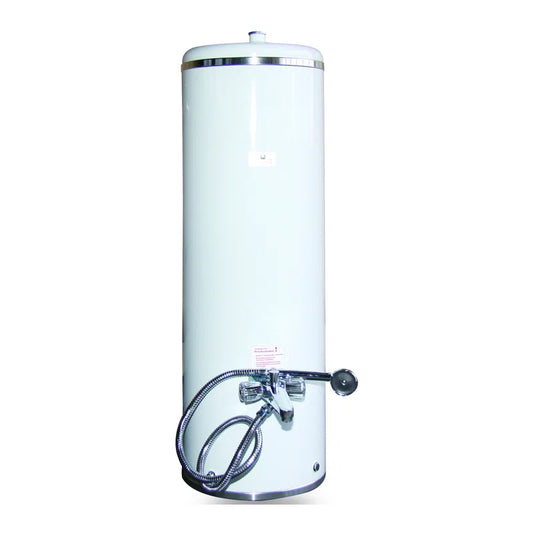 Wittigsthal Calentador de agua sin presión de 100 l, blanco – con grifería