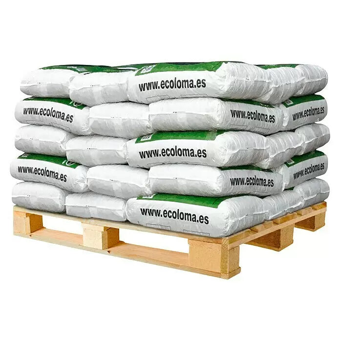 Pellets de madera Ecoloma a 1/2 Palet 35 saco, 525 kg