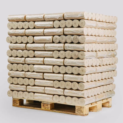 Briquetas de madera (Pellini) sin orificio – Palé de 960 kg