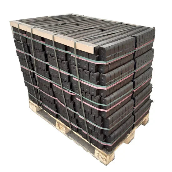 Palé de briquetas de lignito de 1 t (40 paquetes de 25 kg)