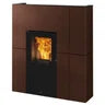 Estufa de pellets hidro Edilkamin Blade H 15 Evo de acero, color bronce