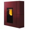 Estufa de pellets con caldera Edilkamin Blade H 23 Evo de acero (color Burdeos), incluye kit R-FX.