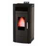 Estufa de pellets hidraúlica Baracuda Commo Plus + Kit de conexión de salida trasera · 21 kW