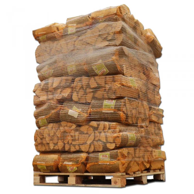 40 sacos de leña de 25 kg – Mezcla de madera dura, 30 cm