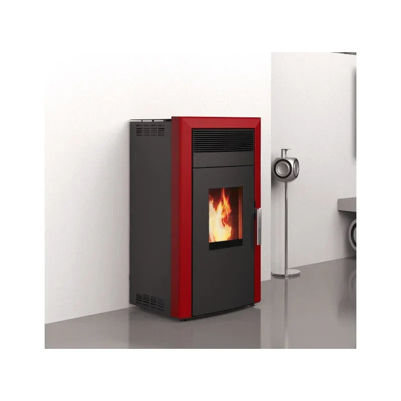Pack estufa de pellets hidro Baracuda Commo + Kit de conexión con salida trasera · 15 kW