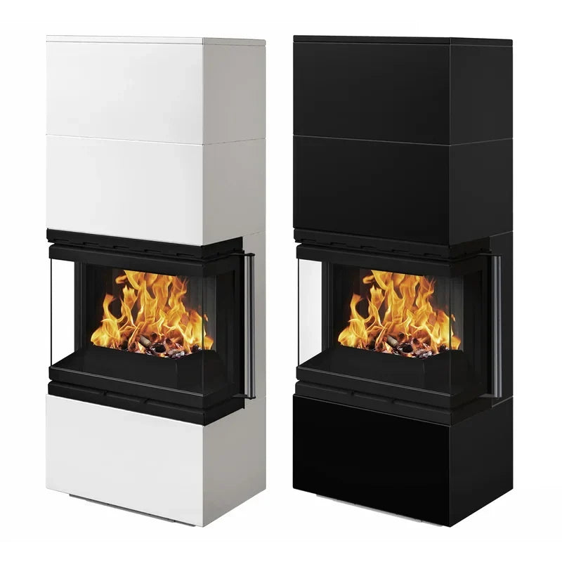 Kit de chimenea Wamsler Modulo 57/150 U, negro