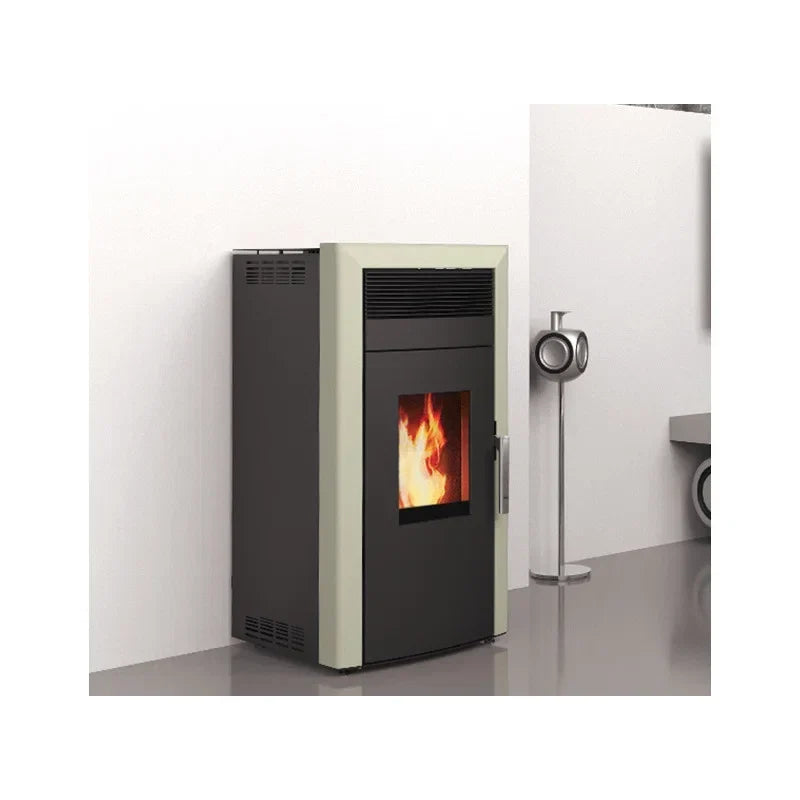 Pack estufa de pellets hidro Baracuda Commo + Kit de conexión con salida trasera · 15 kW