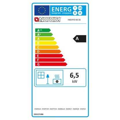 Insert de leña ventilado de 60 cm