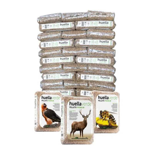 Palet de 77 sacos de pellet Huella Verde A1+